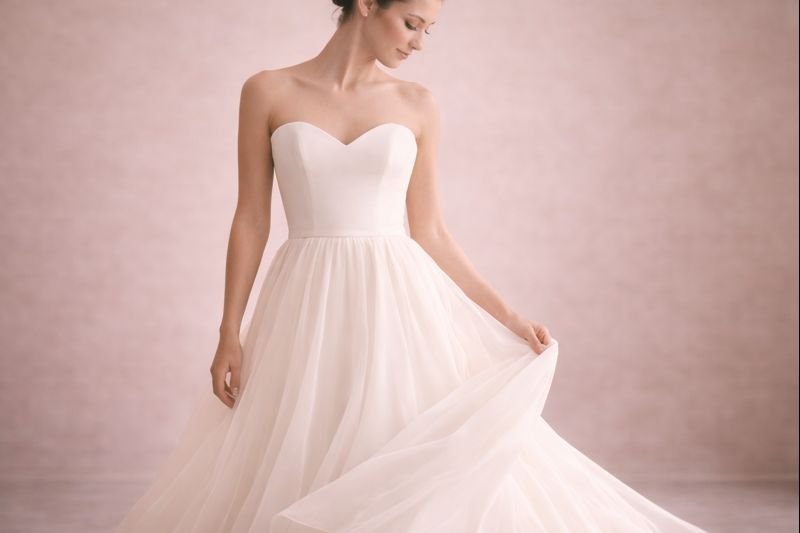 Noiva vestindo um vestido de noiva